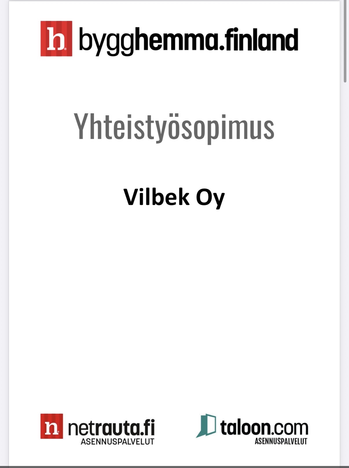 Teemme yhteistyötä Netraudan kanssa